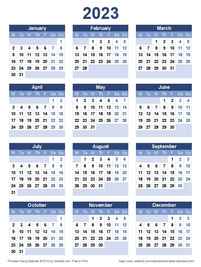 Pocket Calendar 